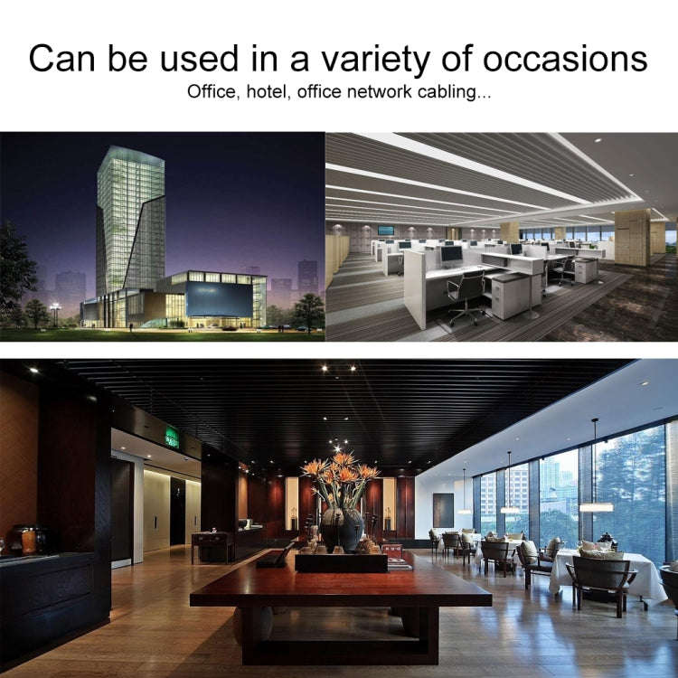 REXLIS CAT7-2 Gold-plated CAT7 Flat Ethernet 10 Gigabit Two-color Braided Network LAN Cable for M...