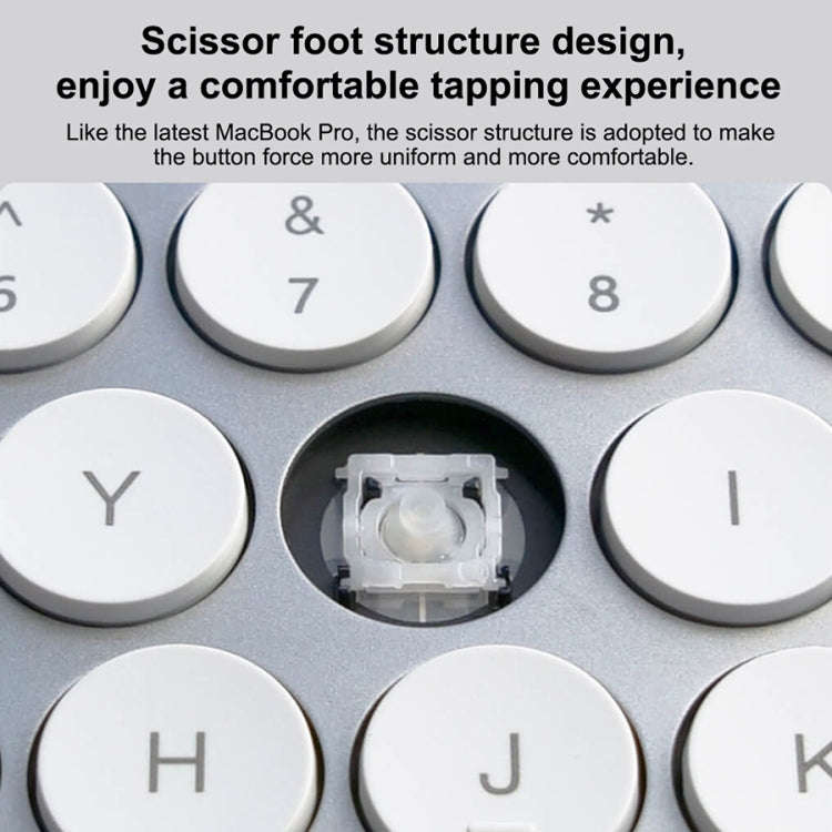 Original Xiaomi Youpin MIIIW 85 Keys 2.4GHz Mini Bluetooth Dual-Mode Wireless Keyboard(White)