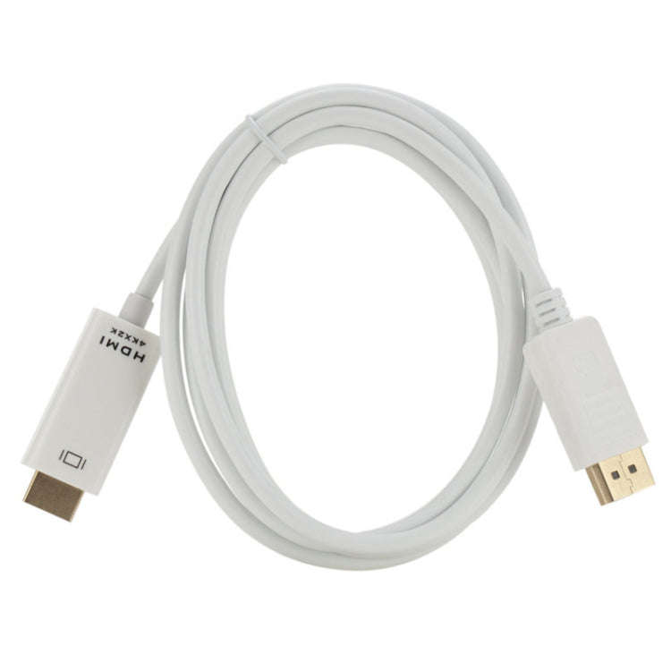 4K x 2K DP to HDMI Converter Cable, Cable Length: 1.8m(White)