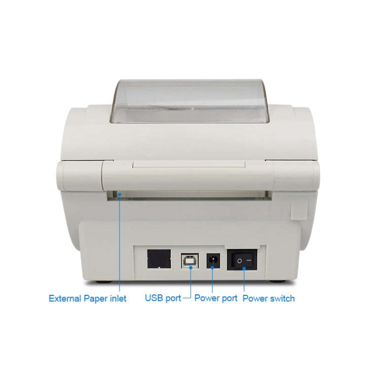 POS-9210 110mm USB POS Receipt Thermal Printer Express Delivery Barcode Label Printer, AU Plug(Wh...