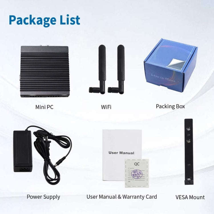 K660G4 Windows and Linux System Mini PC without Memory & SSD & WiFi, Intel Celeron Processor N284...