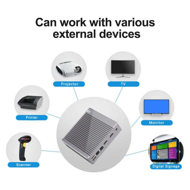 K660S Windows and Linux System Mini PC without Memory & SSD & WiFi, Intel Celeron Processor N2840...