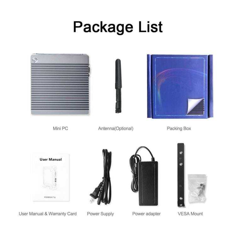 K660S Windows and Linux System Mini PC without Memory & SSD & WiFi, Intel Celeron Processor N2840...