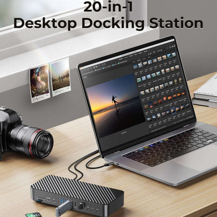 ORICO DKA20-BK-BP 10Gbps 20 in 1 Type-C 3.0 HUB Docking Station (US Plug)