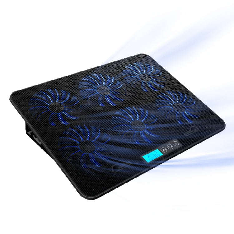ICE COOREL Notebook Computer Base Speed Control Silent Six-fan Cooling Holder Cooling Rack, Style...