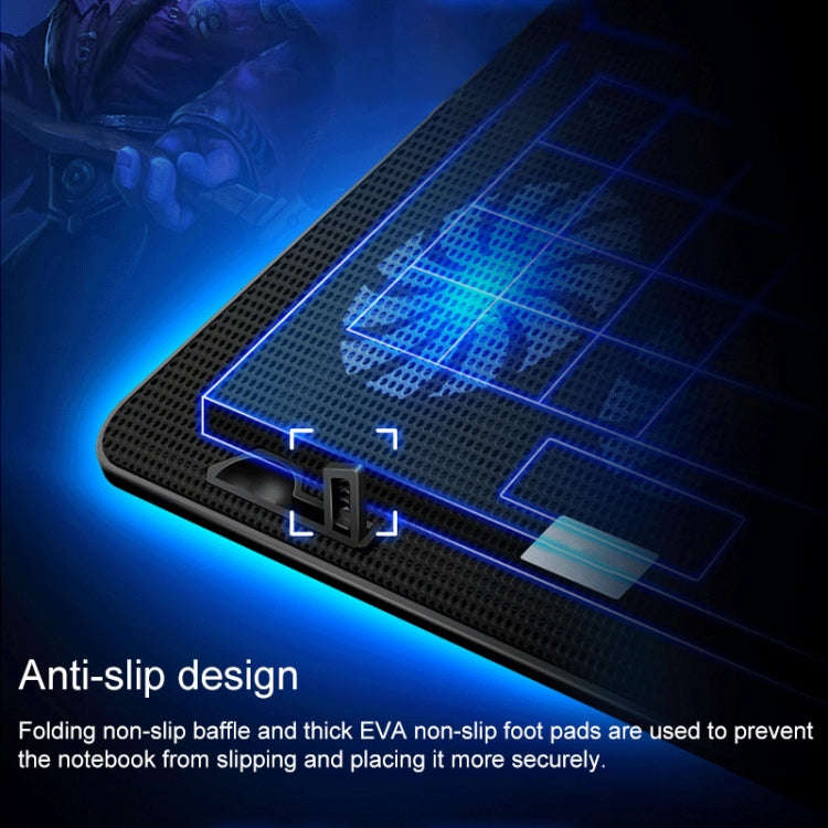 ICE COOREL Notebook Computer Base Speed Control Silent Six-fan Cooling Holder Cooling Rack, Style...