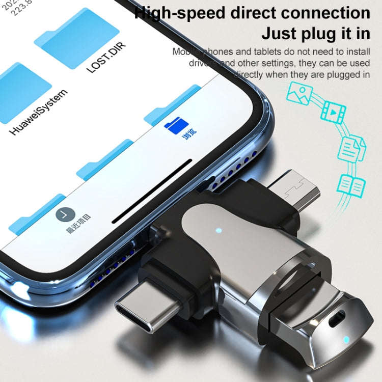3 In 1 OTG Adapter (Gold)