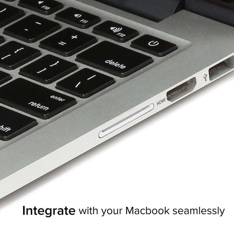 BASEQI Hidden Aluminum Alloy SD Card Case for MacBook Air 13.3 inch Laptops