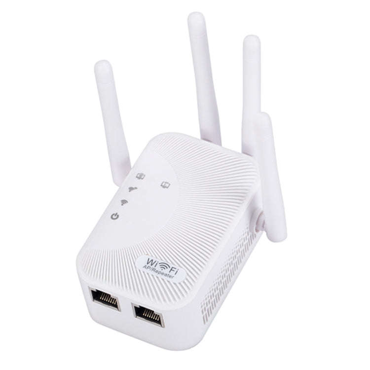 SM-010 Four-antenna 300M Repeater WiFi Wireless Router (EU Plug)