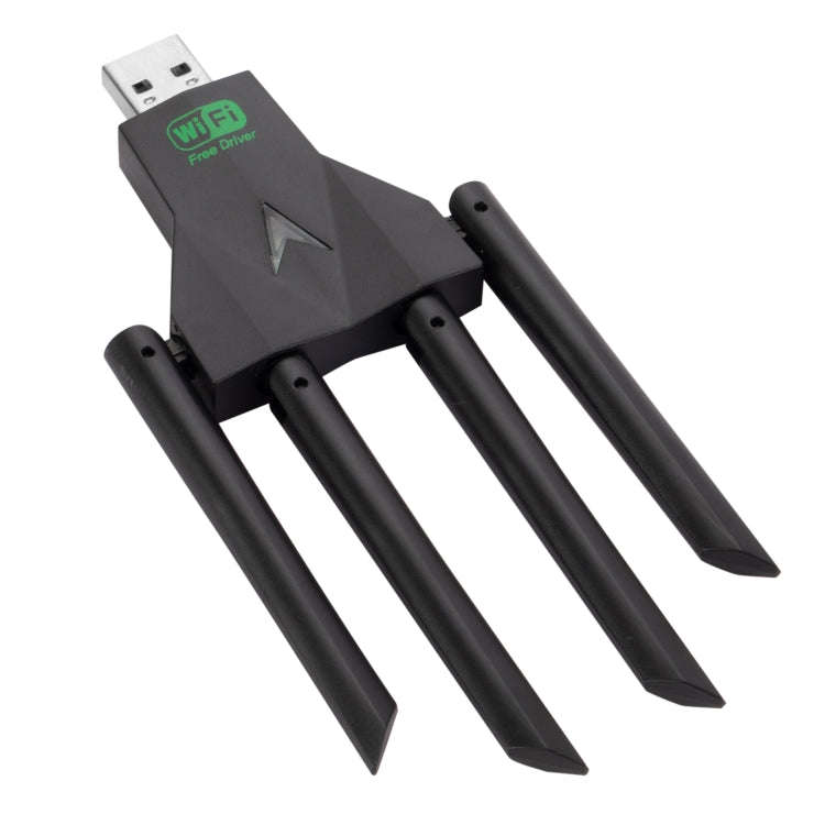 1300Mbps 5G Wireless Network Card Gigabit Dual Band Driver-free USB WiFi Receiver