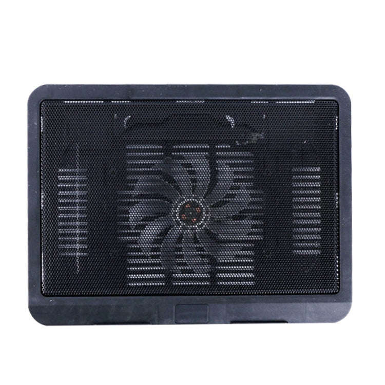 USB Powered Portable Silent Fan Laptop Cooling Pad Stand (Black)