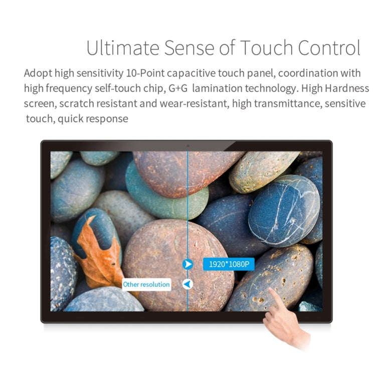 21.5 inch LCD Display Digital Photo Frame, 4GB+32GB, RK3399 up to 2.0GHz, Android 10, Support WiF...