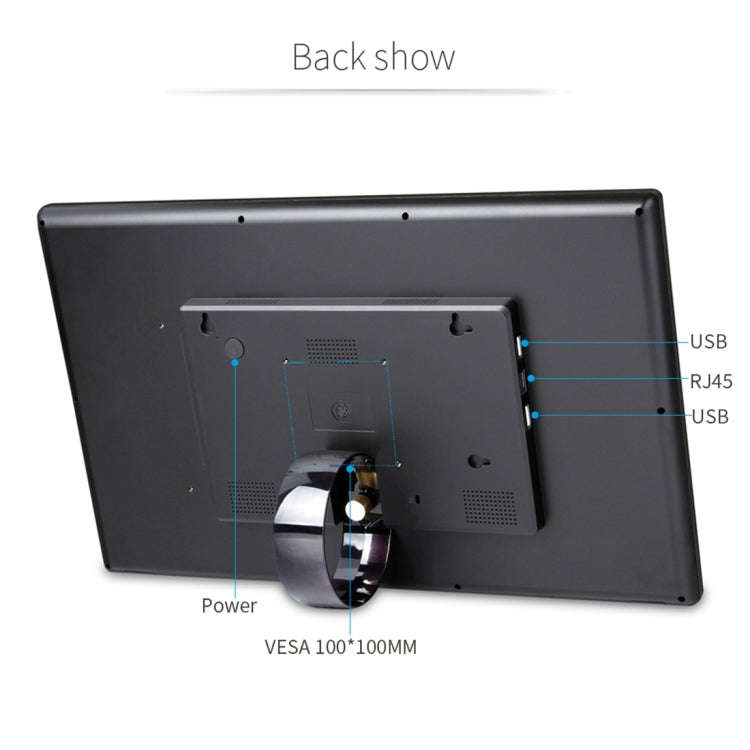 21.5 inch LCD Display Digital Photo Frame, 4GB+32GB, RK3399 up to 2.0GHz, Android 10, Support WiF...