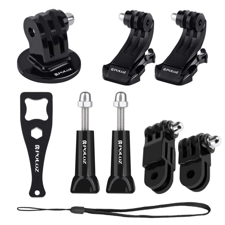 PULUZ 20 in 1 Accessories Combo Kits with EVA Case (Chest Strap + Head Strap + Suction Cup Mount ...