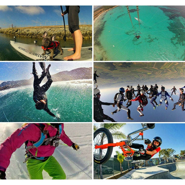 PULUZ 20 in 1 Accessories Combo Kits (Chest Strap + Head Strap + Suction Cup Mount + 3-Way Pivot ...