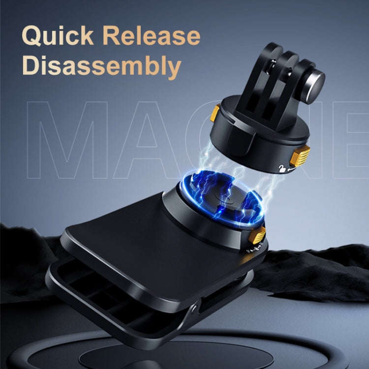 PULUZ Magnetic Quick Release Backpack Strap Clip (Black)