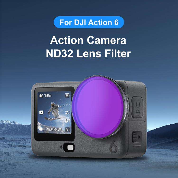 For DJI Osmo Action 6 PULUZ Action Camera ND32 Lens Filter