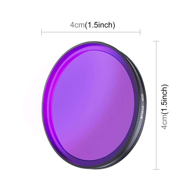 For DJI Osmo Action 6 PULUZ Action Camera ND32 Lens Filter