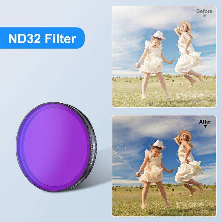 For DJI Osmo Action 6 PULUZ Action Camera ND32 Lens Filter