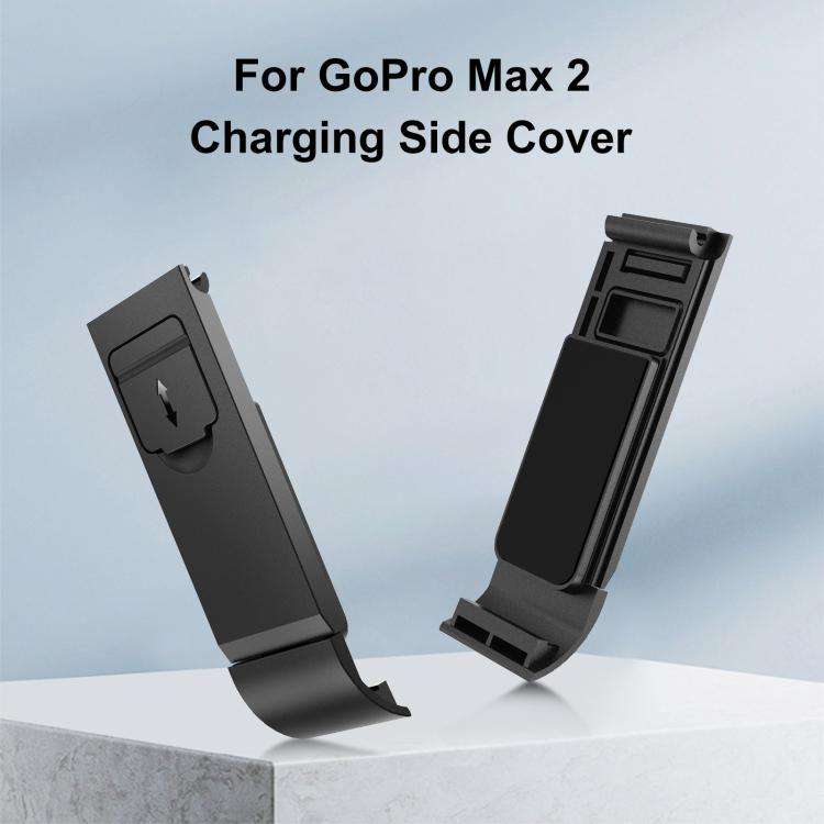 For GoPro MAX2 PULUZ ABS Battery Side Interface Cover (Black)