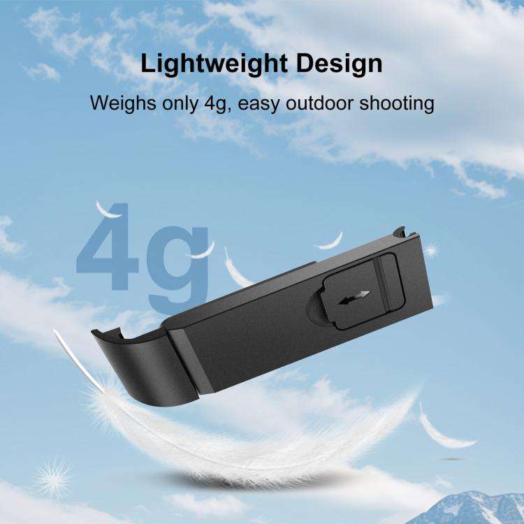 For GoPro MAX2 PULUZ ABS Battery Side Interface Cover (Black)