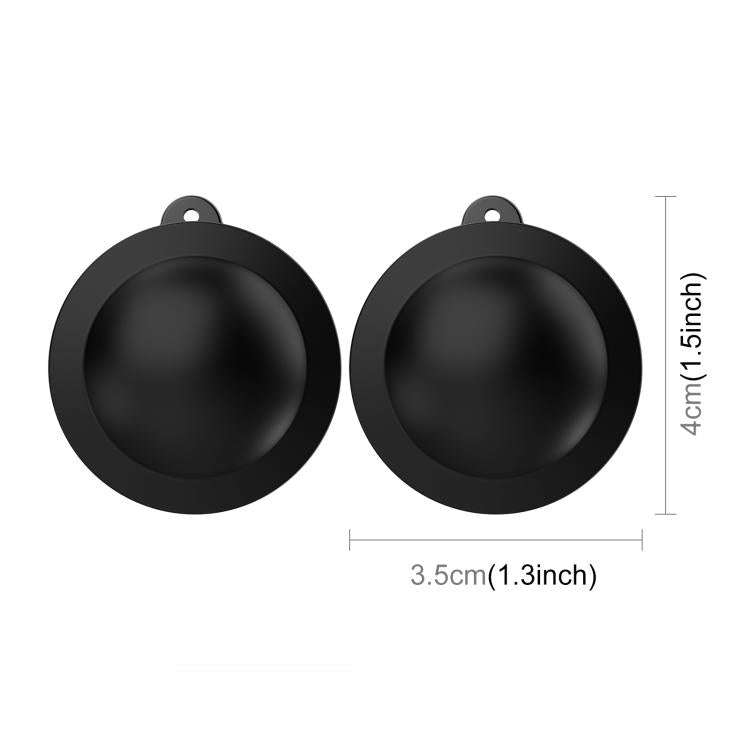 For GoPro MAX2 PULUZ Silicone Dual-Lens Cover (Black)