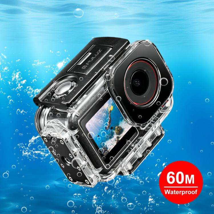 For DJI Action 5 Pro / 4 / 3 PULUZ 60m Waterproof Housing Diving Case Magnetic Quick-release Hori...