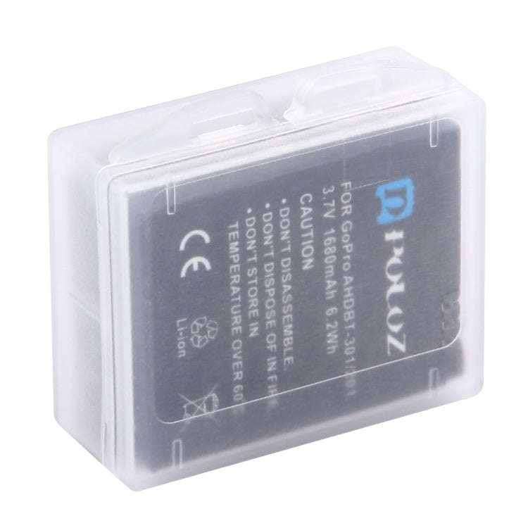 PULUZ Hard Plastic Transparent Battery Storage Box (for GoPro HERO8 Black /7 /6 /5 Battery)