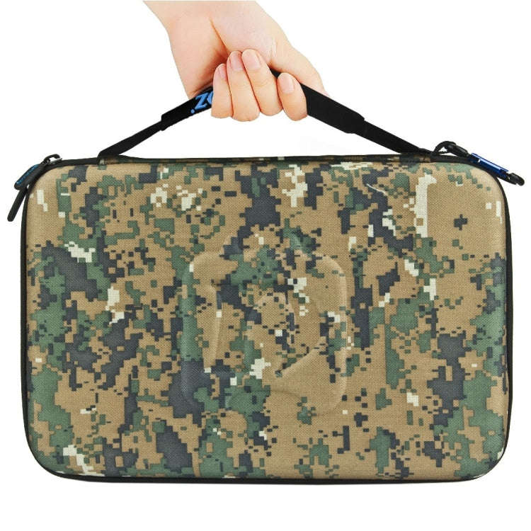 PULUZ Camouflage Pattern Waterproof Carrying and Travel Case for for GoPro, Insta360, DJI and Oth...