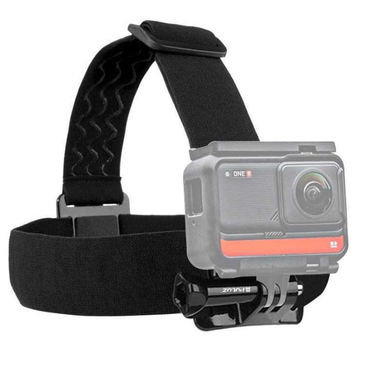 PULUZ Elastic Mount Belt Adjustable Head Strap for GoPro, Insta360 ONE R, DJI Osmo Action and Oth...