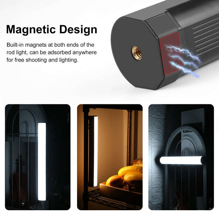 PULUZ 30cm Photo Handheld RGB Stick Light Magnetic LED Fill Light