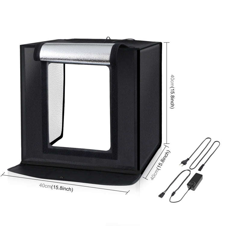 PULUZ 40cm Folding Portable White Light Dimmable Photo Lighting Studio Shooting Tent Box Kit with...