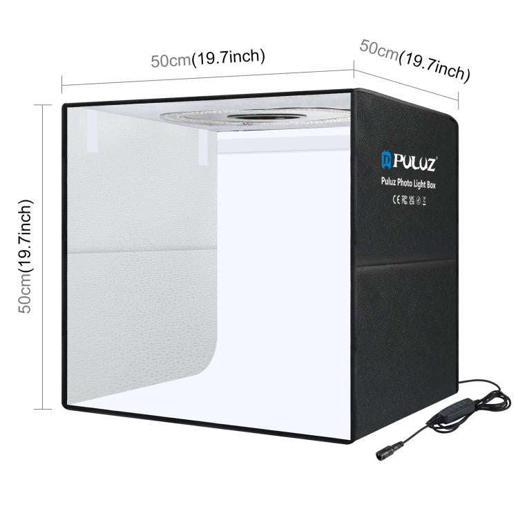 PULUZ 50cm Folding Portable Ring Light Photo Lighting Studio Shooting Tent Box with 6 x Dual-Side...