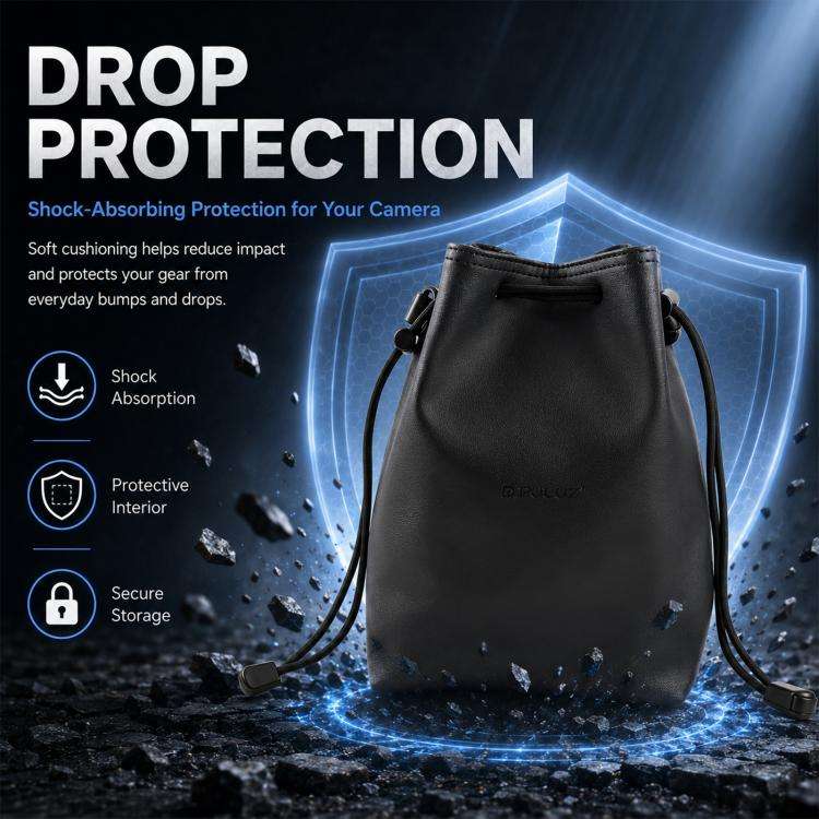 PULUZ Camera Protective Inner Bag Thick Padded Carrying Pouch with Shoulder Strap for Mirrorless ...