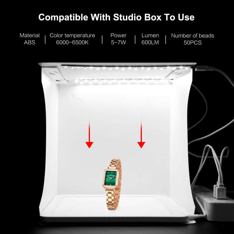 PULUZ Mini LED Photography Shadowless Light Lamp Panel Pad + Studio Shooting Tent Box, Acrylic Ma...