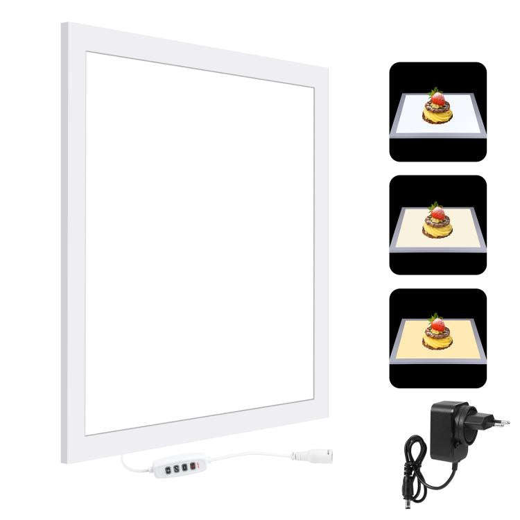 PULUZ 1000LM LED Acrylic No Polar Dimming Shadowless Light Pad with Switch for 40cm Photo Studio ...