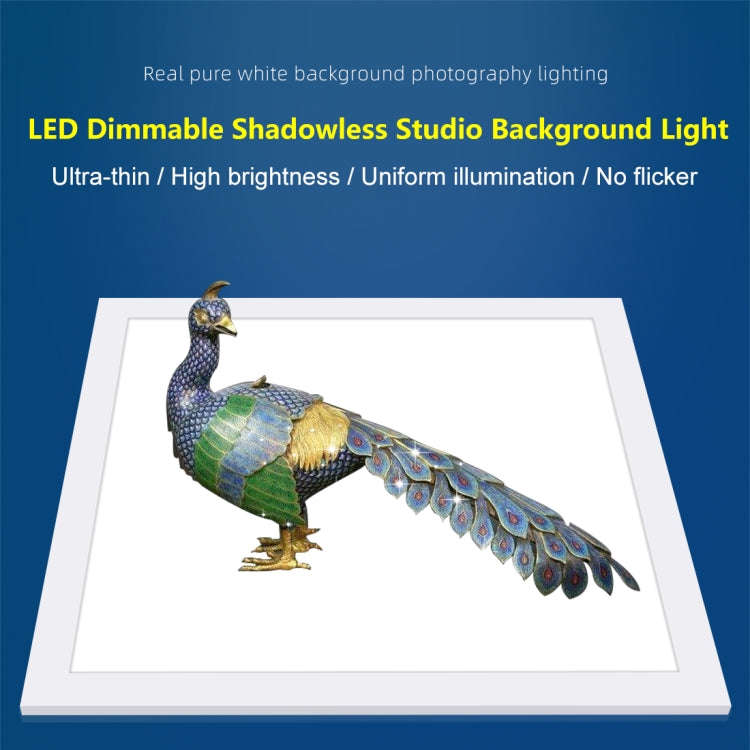 PULUZ 1000LM LED Acrylic No Polar Dimming Shadowless Light Pad with Switch for 40cm Photo Studio ...