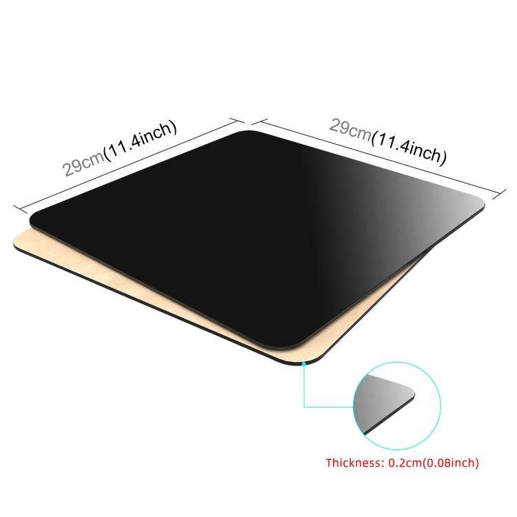 PULUZ 29cm Photography Acrylic Reflective Display Table Background Board(Black)
