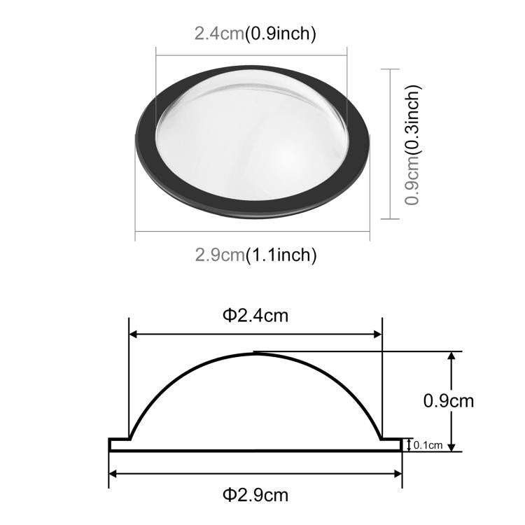 PULUZ Lens Guard PC Protective Cover Kits for Ricoh Theta SC2 / S / V(Transparent)