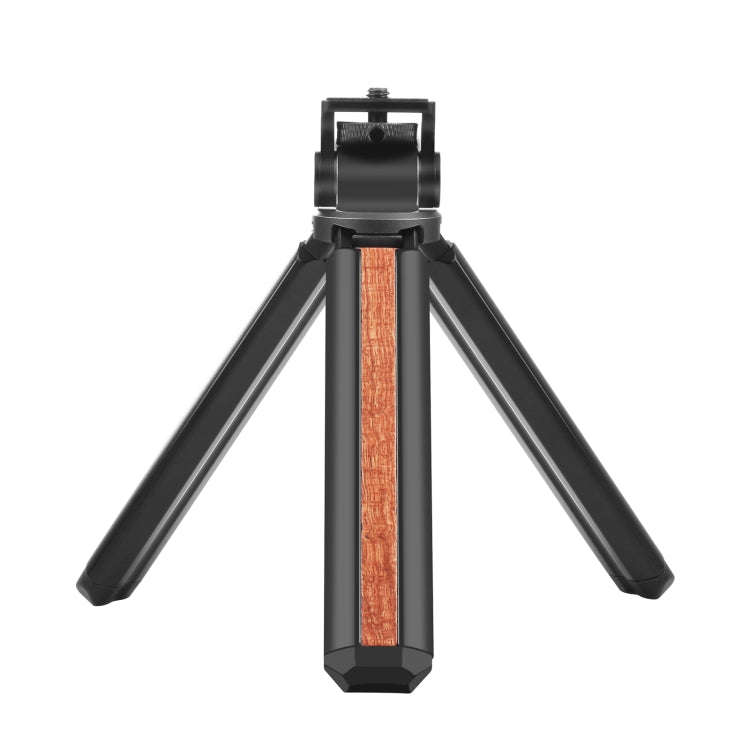 PULUZ Inlaid Wood Desktop Vlogging Live Tripod Holder with Tripod Head (Black)