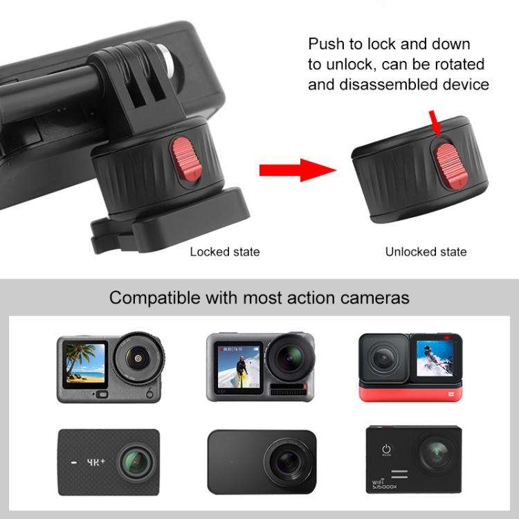 PULUZ Action Camera Quick Release Magnetic Base Adapter (Black)