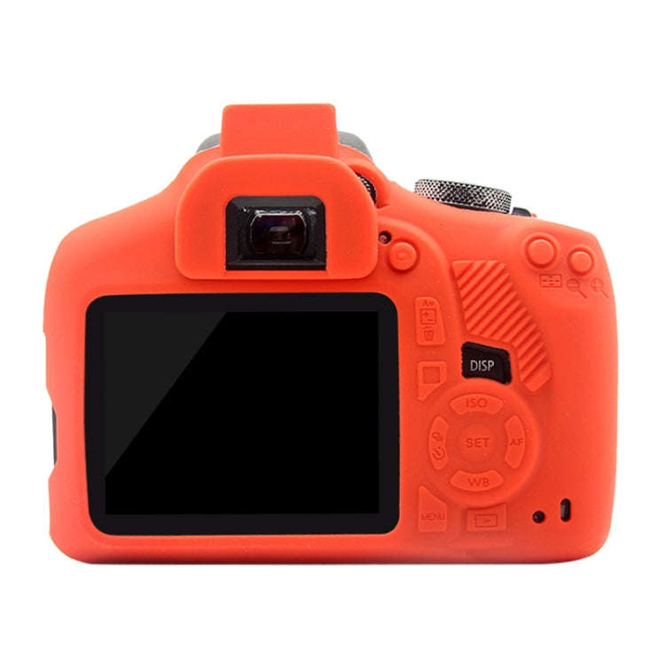 PULUZ Soft Silicone Protective Case for Canon EOS 1300D / 1500D(Red)