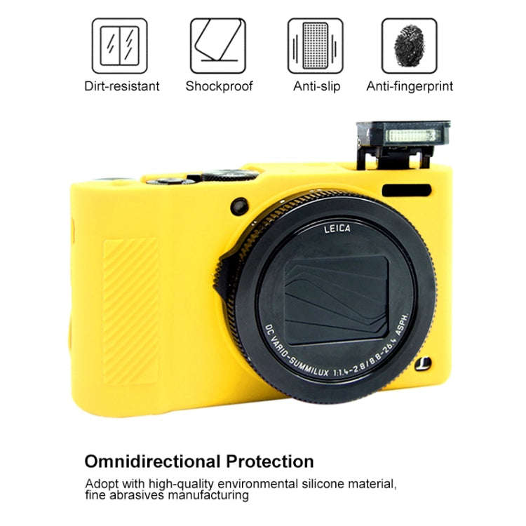 PULUZ Soft Silicone Protective Case for Panasonic Lumix  LX10(Yellow)