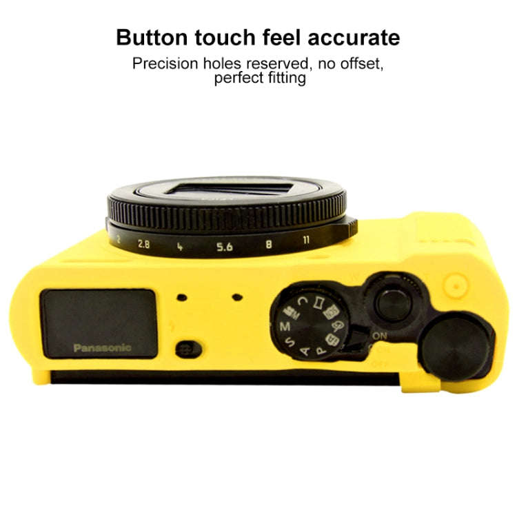 PULUZ Soft Silicone Protective Case for Panasonic Lumix  LX10(Yellow)