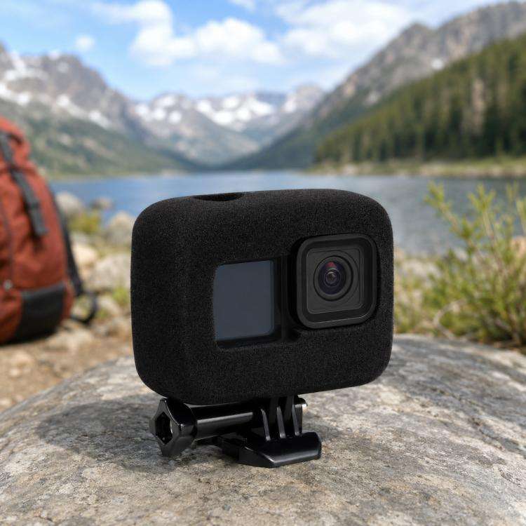 For GoPro HERO13 Black PULUZ Foam Windshield Housing Case (Black)