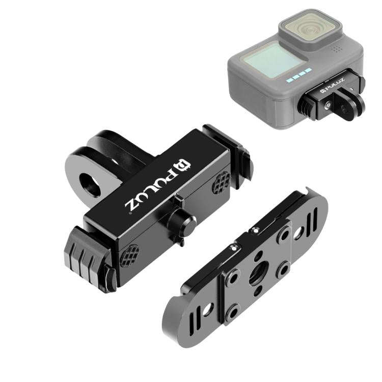 PULUZ Quick Release Magnetic Folding Finger Base Mount for GoPro MISSION 1 / 1 PRO / HERO12 Black...