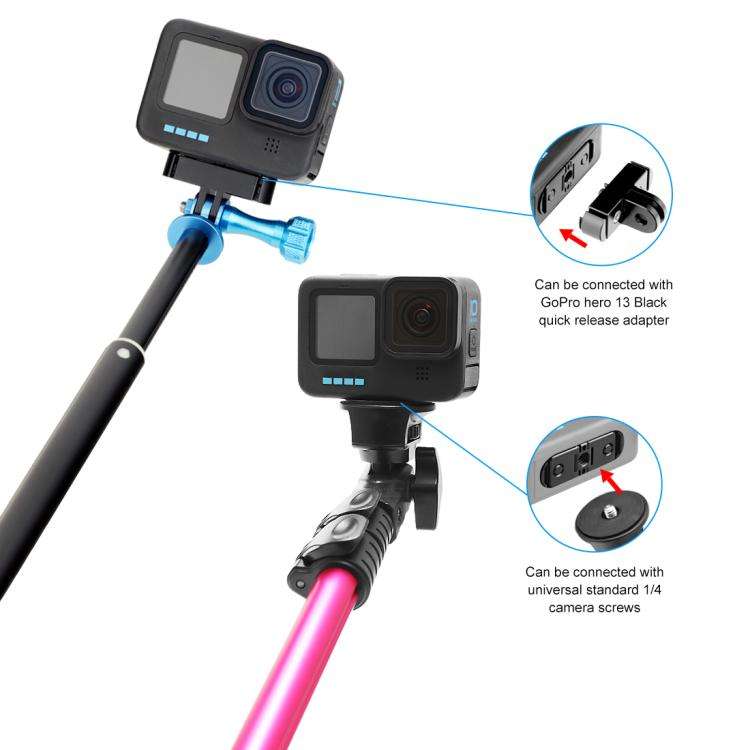 PULUZ Quick Release Magnetic Folding Finger Base Mount for GoPro MISSION 1 / 1 PRO / HERO12 Black...