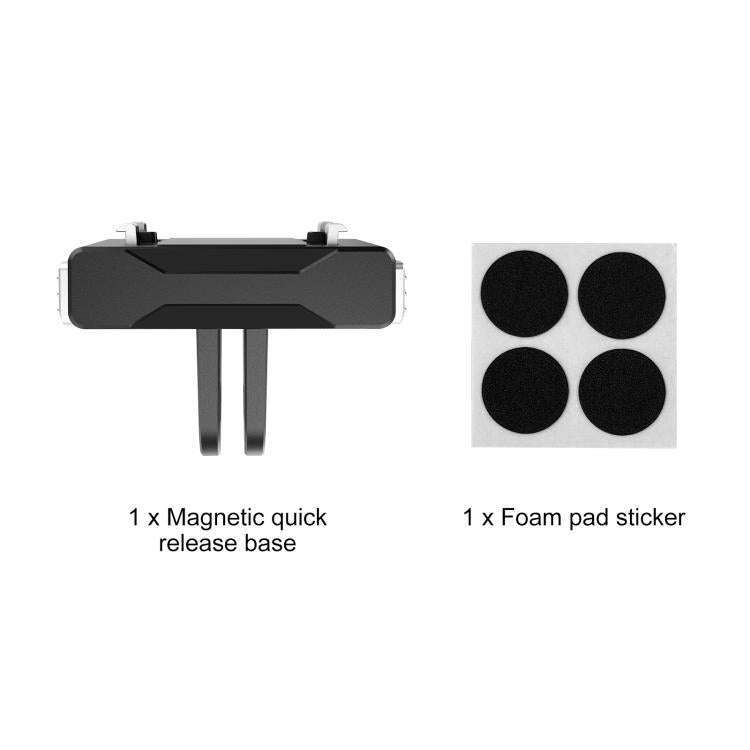 For Insta360 X6 / X5 / X4 Air / Ace Pro / Ace Pro 2 PULUZ Magnetic Quick Release Base Mount (Black)