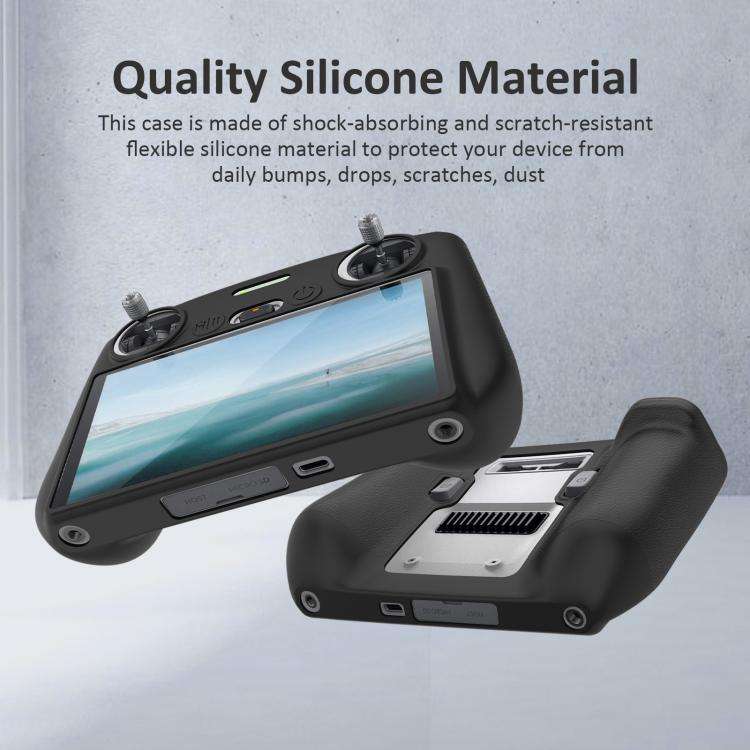 For DJI Mini 3 Pro / DJI RC with Screen PULUZ Silicone Protective Case(Black)