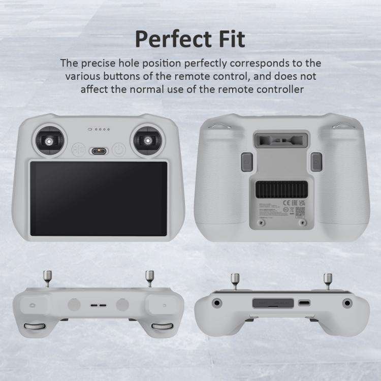 For DJI Mini 3 Pro / DJI RC with Screen PULUZ Silicone Protective Case(Grey)